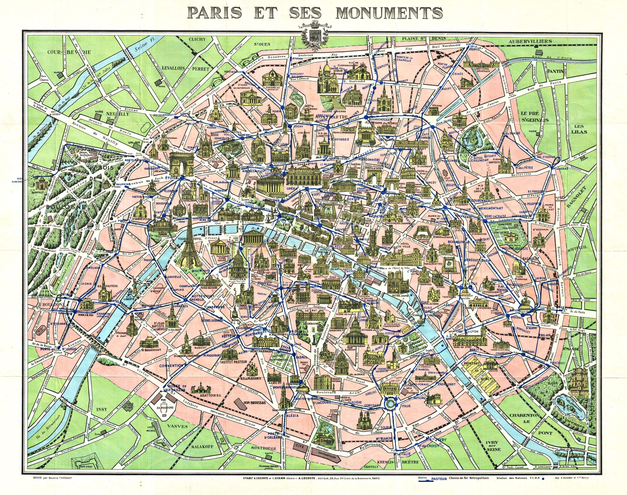 12 Free Old Paris Maps Uncover The Timeless Beauty Of Paris Picture Box Blue
