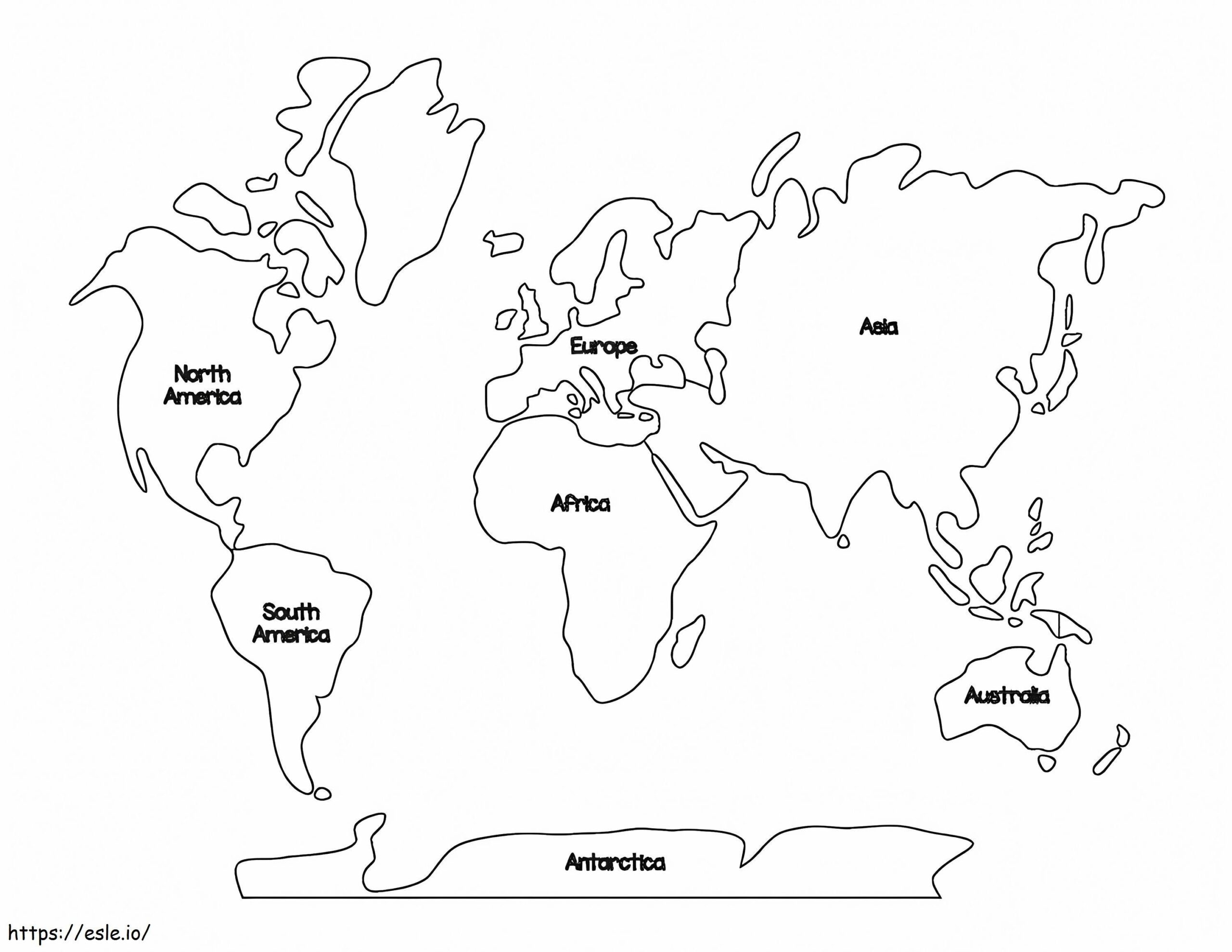 1582254012 World Map Free Clipart Coloring With Countries Labeled Printable Black And New Coloring Page