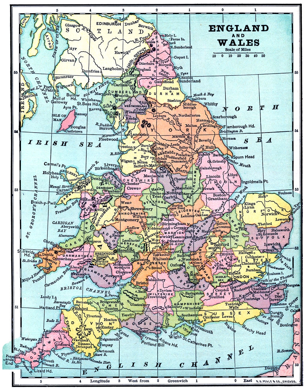 Uk Printable Map