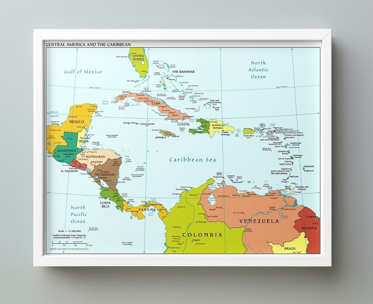 Map Of Central America Printable