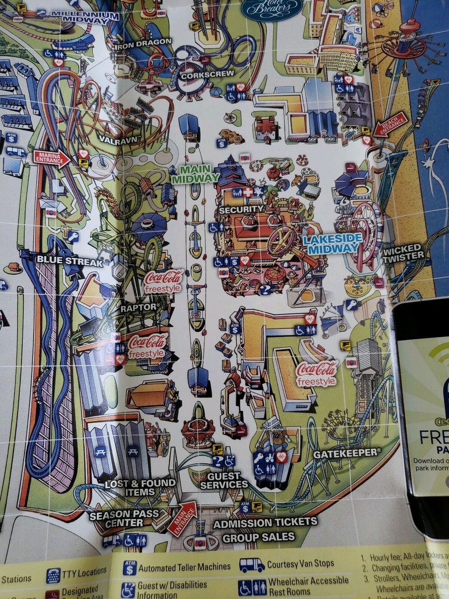 Printable Cedar Point Map
