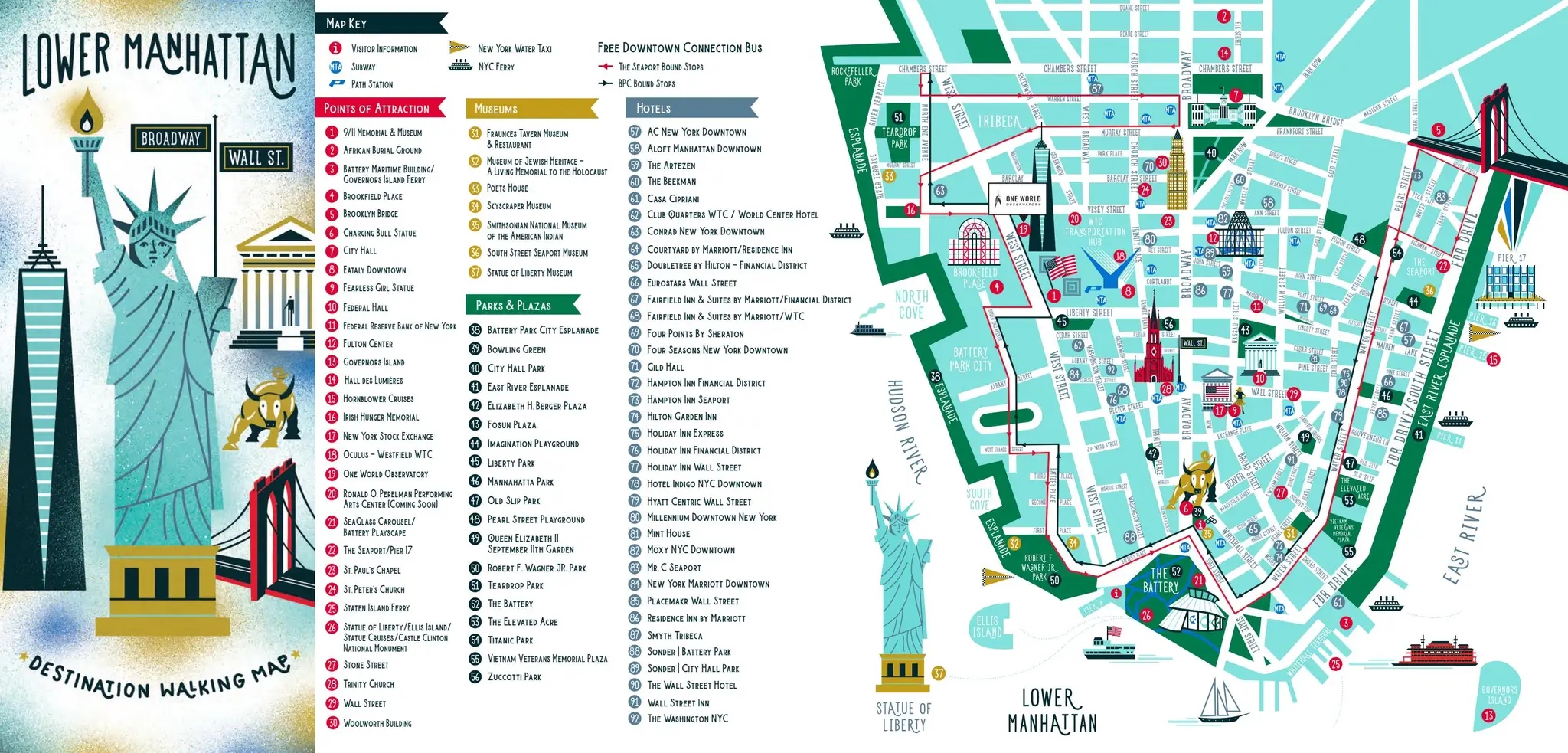 2022 Lower Manhattan Walking Map By Alliance For Downtown New York Issuu