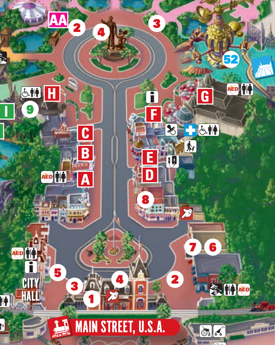 Printable Map Disneyland
