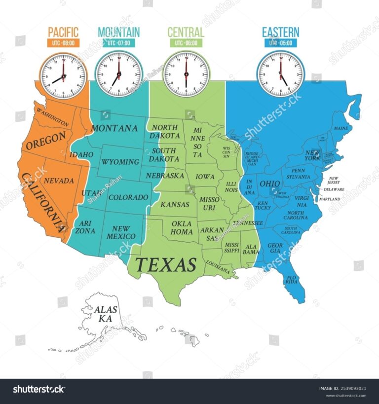 44 Time Zone Map Utc Stock Vectors And Vector Art Shutterstock