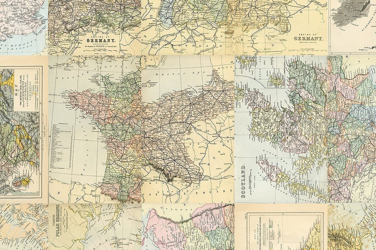 77 Vintage Maps Of The World U0026 Bonus Tom Chalky