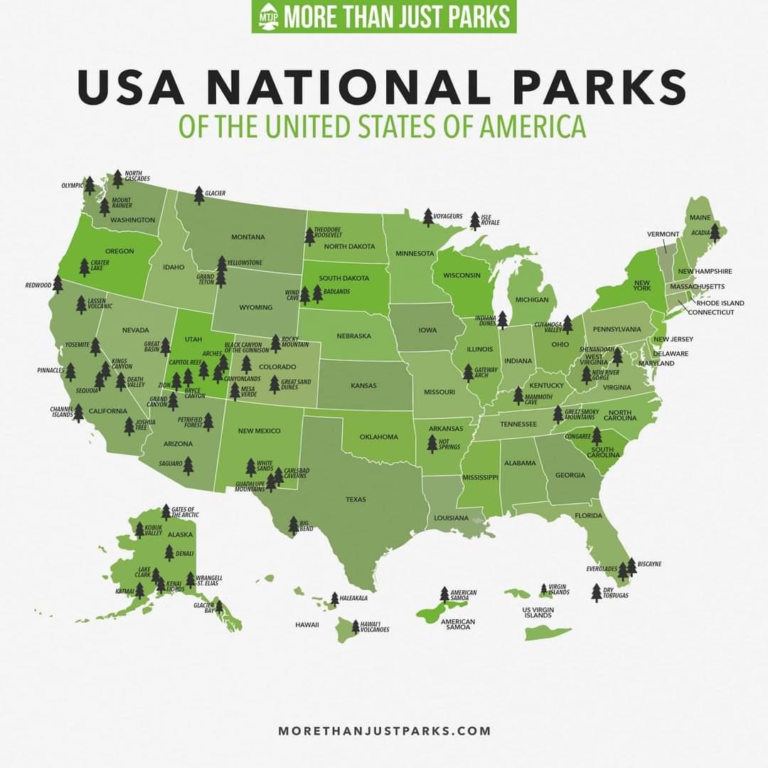 A Cool Guide To All The National Parks In The U S A R coolguides