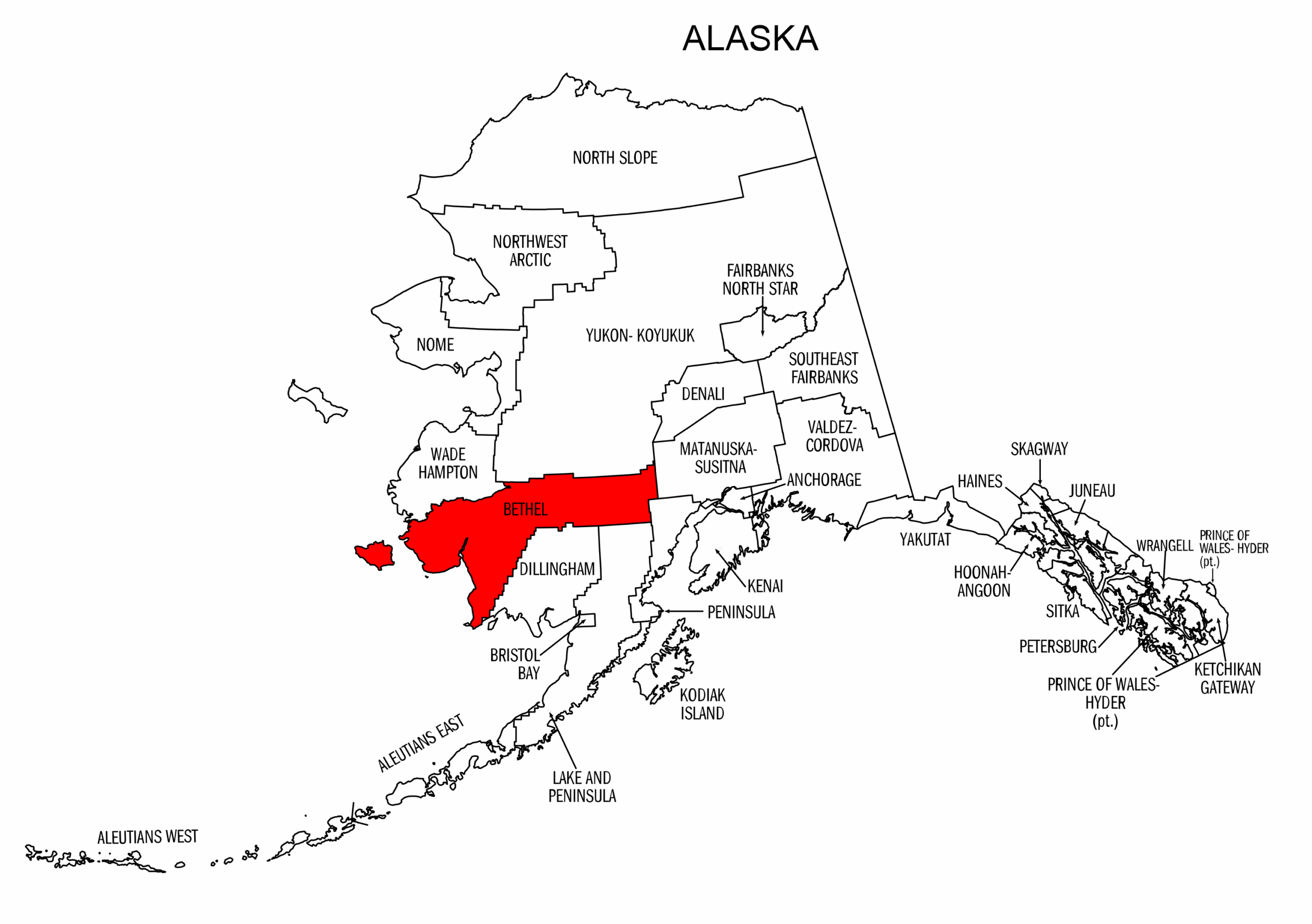 Alaska Boroughs Map Printable State Map With County Lines Free Printables Monograms Design Tools Patterns U0026 DIY Projects