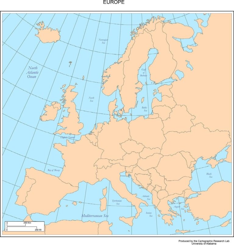 Amazon Gifts Delight Laminated 24x25 Poster Physical Map 