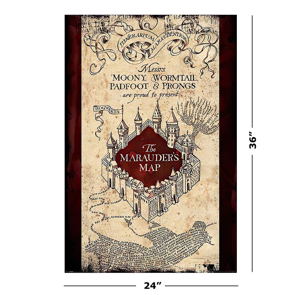 Amazon Harry Potter Movie Poster Print The Marauder s Map Size 24 Inches X 36 Inches Home U0026 Kitchen Amazon Harry Potter Movie Poster Print The Marauder s Map Size 24 Inches X 36 Inches Home U0026 Kitchen