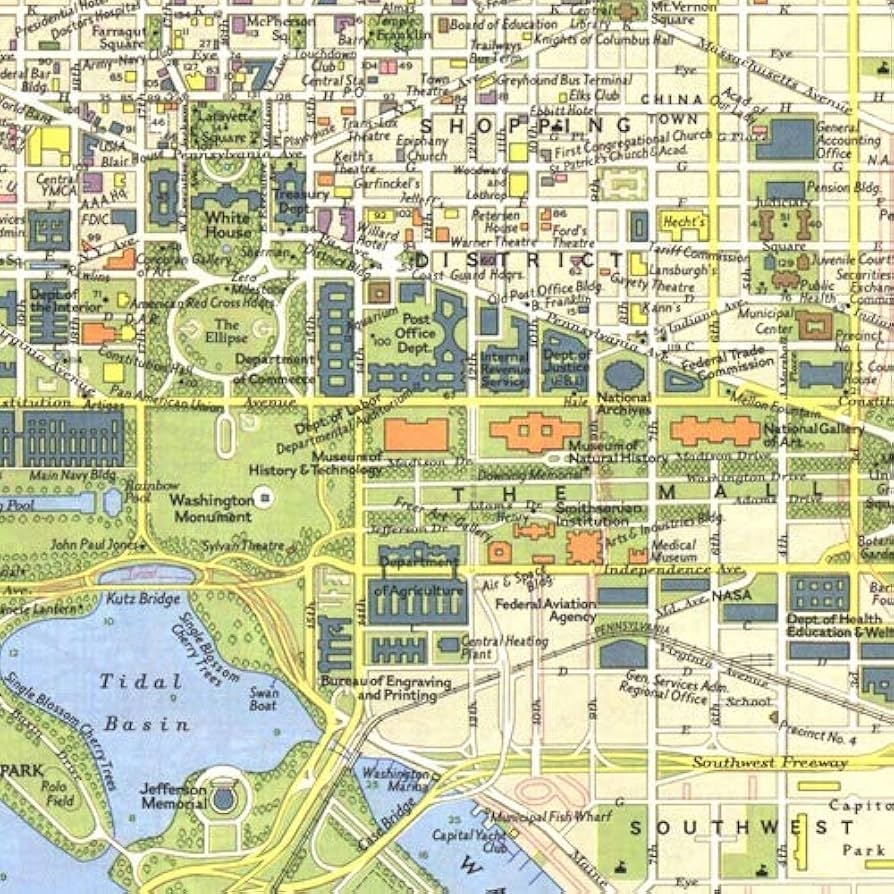 Amazon National Geographic Tourist Washington DC 1964 Historic Wall Map Series 20 X 15 Inches Art Quality Print Office Products Amazon National Geographic Tourist Washington DC 1964 Historic Wall Map Series 20 X 15 Inches Art Quality Print Office Products