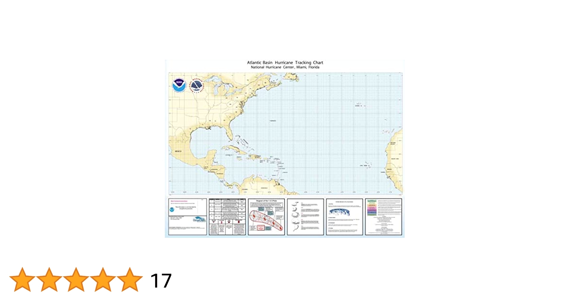 Amazon Oceangrafix Hurricane Tracking Chart Full Atlantic Sports U0026 Outdoors