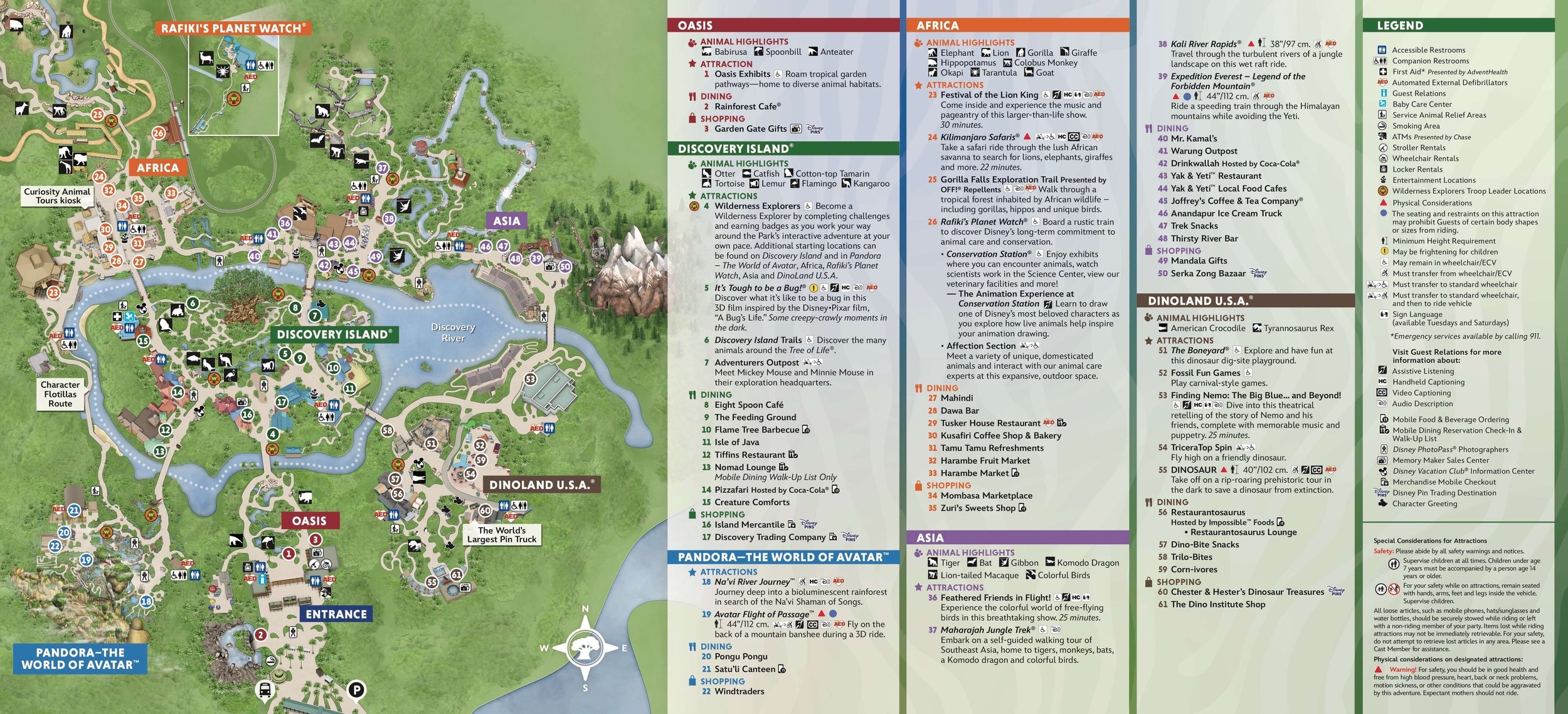 Animal Kingdom Park Map Worksheets Library
