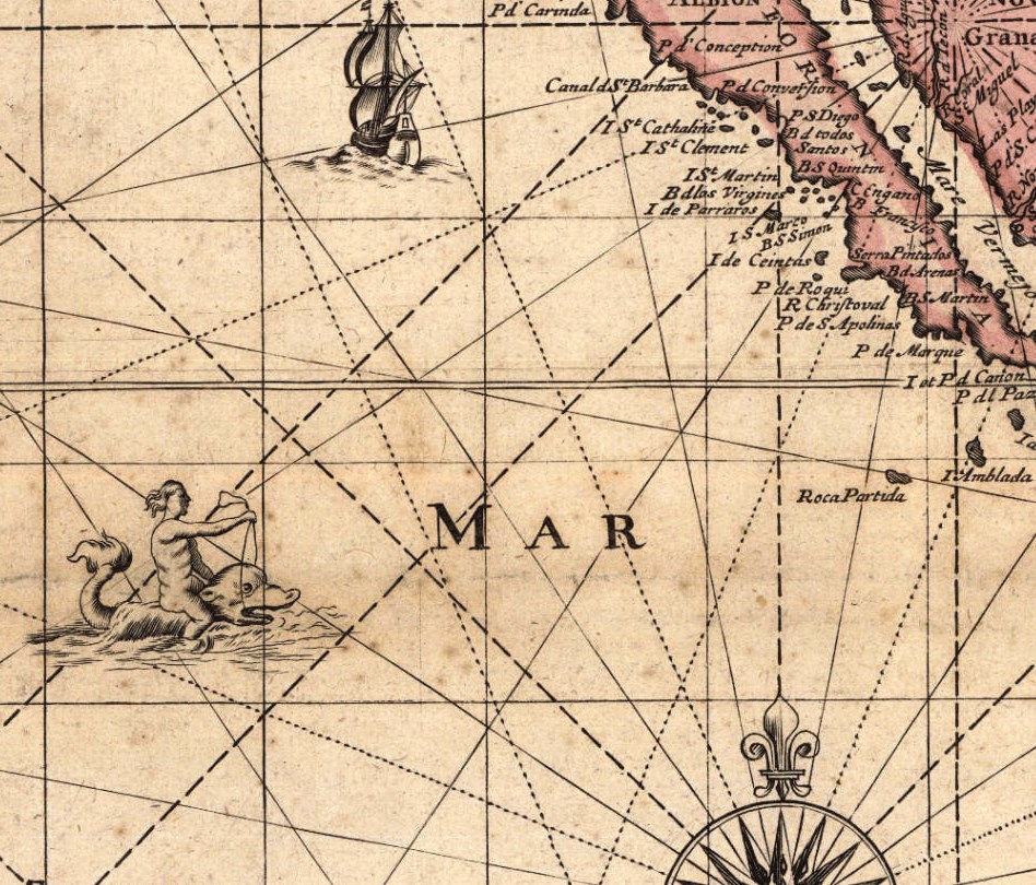 Antique Map Of The World 1676 Vintage Map Wall Map Print VINTAGE MAPS AND PRINTS