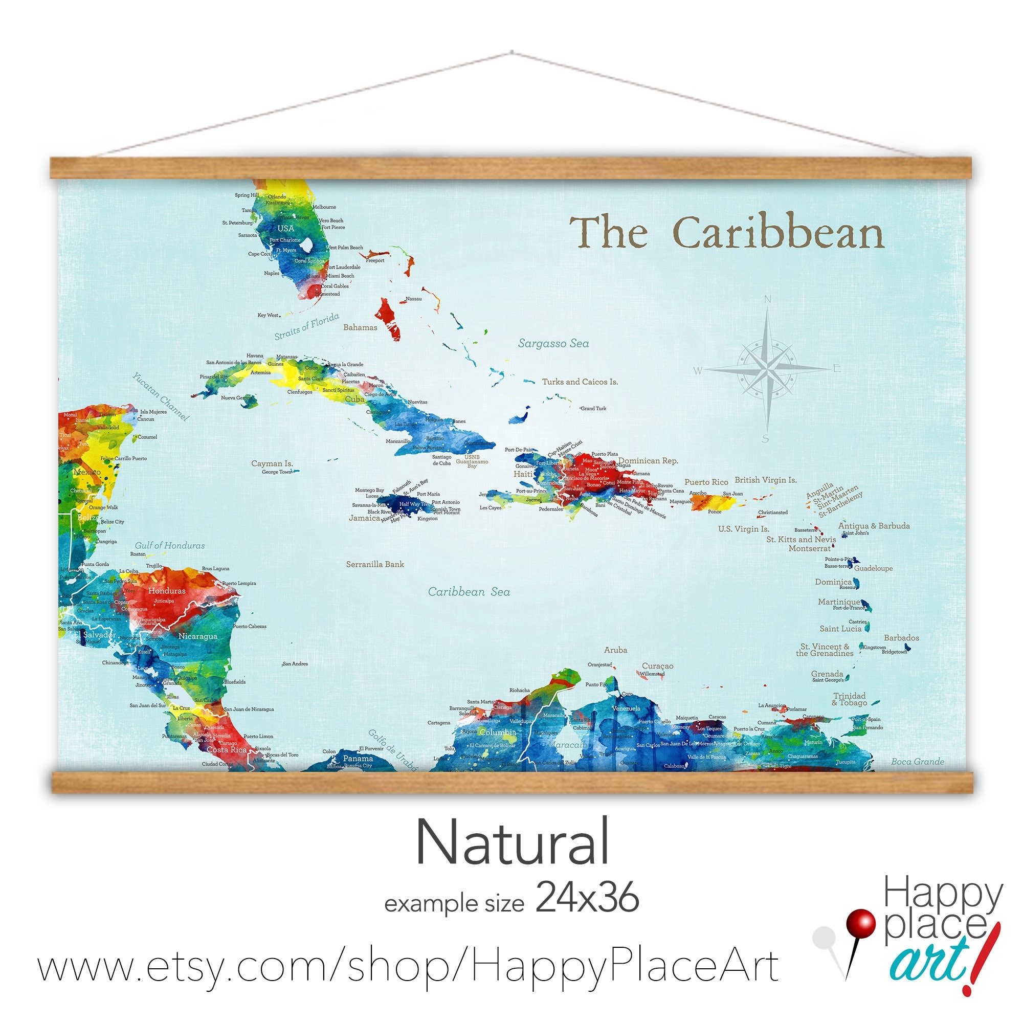 Printable Map Of The Caribbean