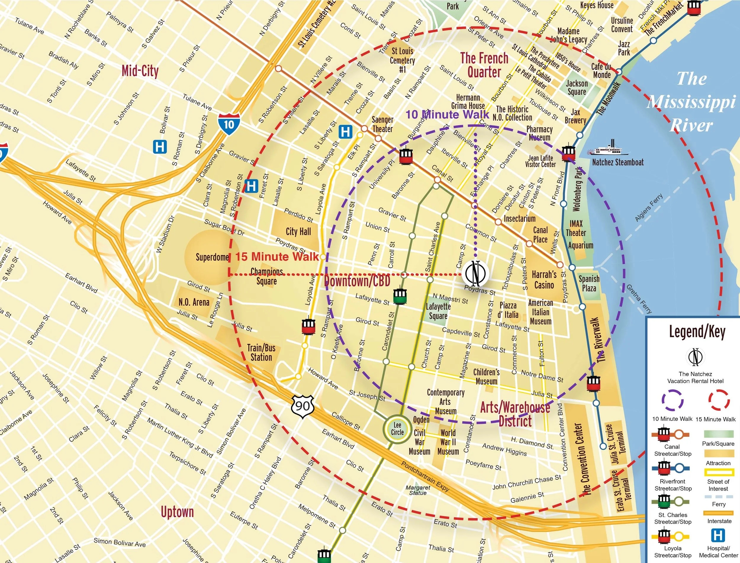 Printable French Quarter Map