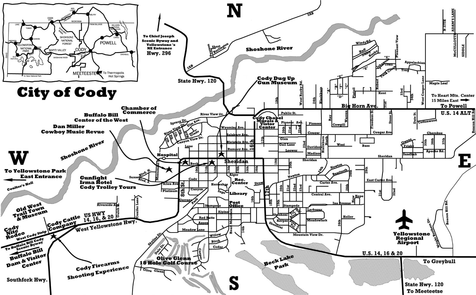 Area Maps Explore And Navigate With Ease Cody Yellowstone