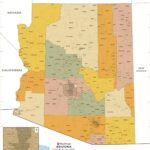 Arizona ZIP Code Map With Counties By MapSherpa The Map Shop