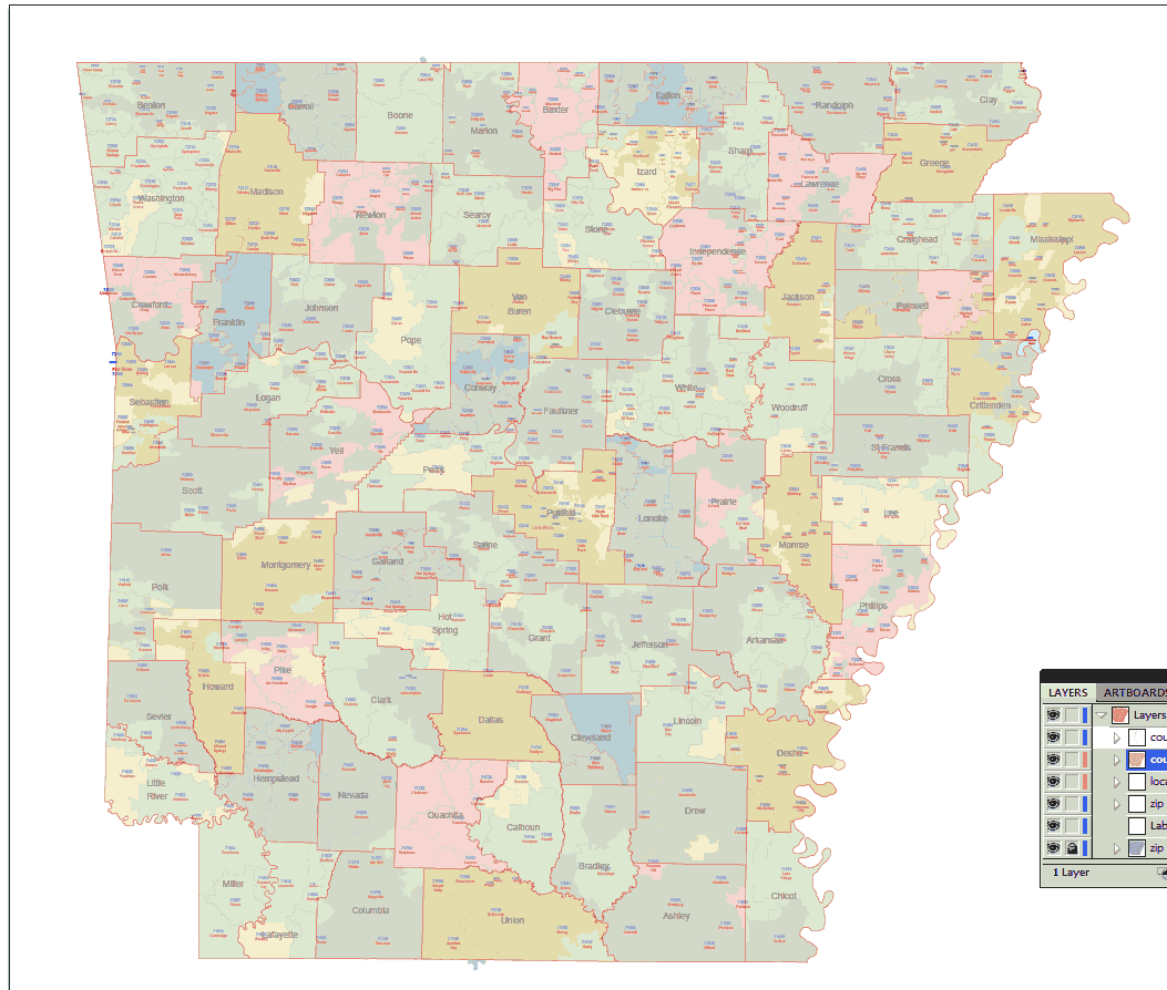 Printable Zip Code Maps