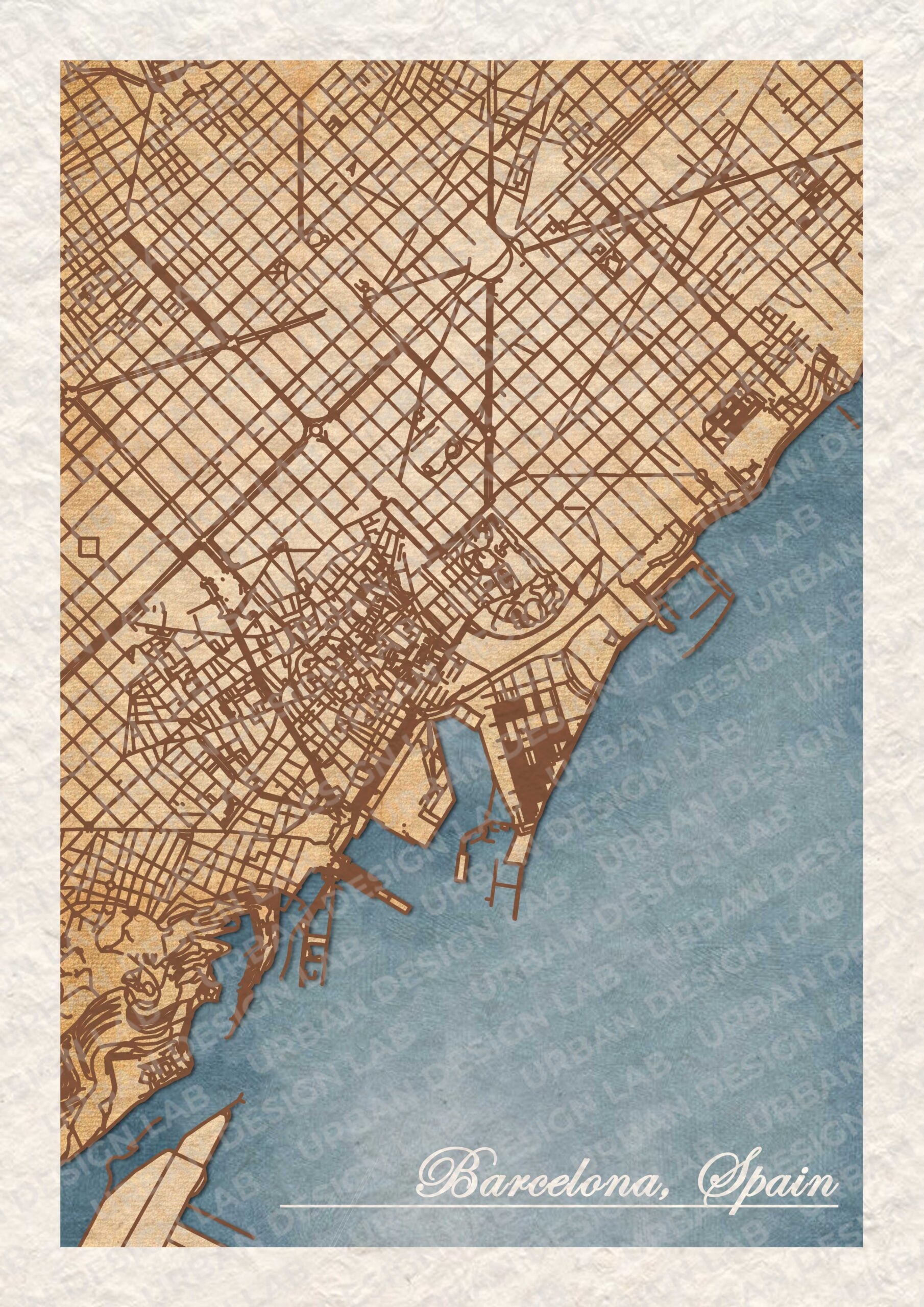 Barcelona City Map Printable