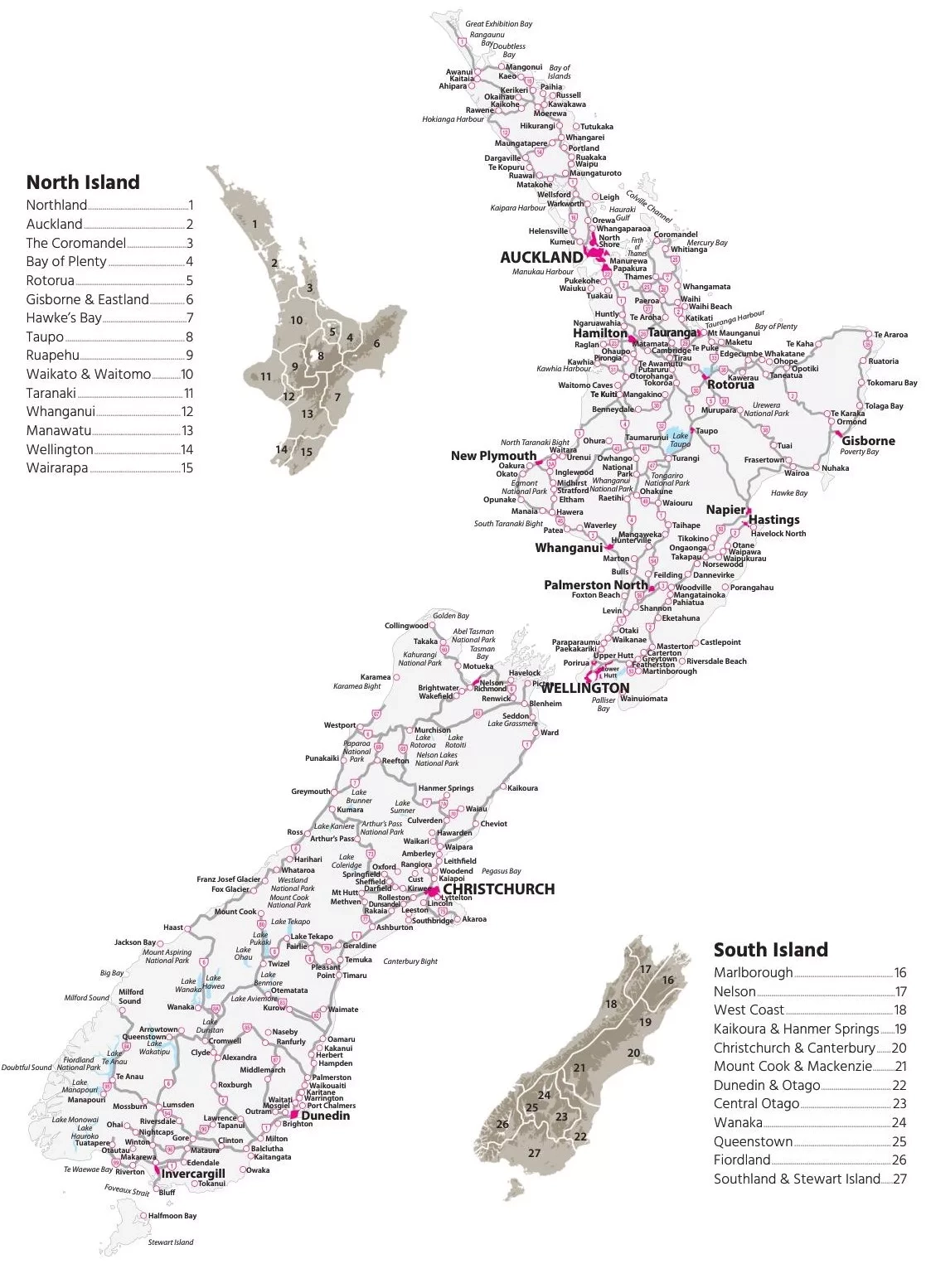 BEST Route Planner New Zealand For Itineraries NZ Tourism Worksheets Library