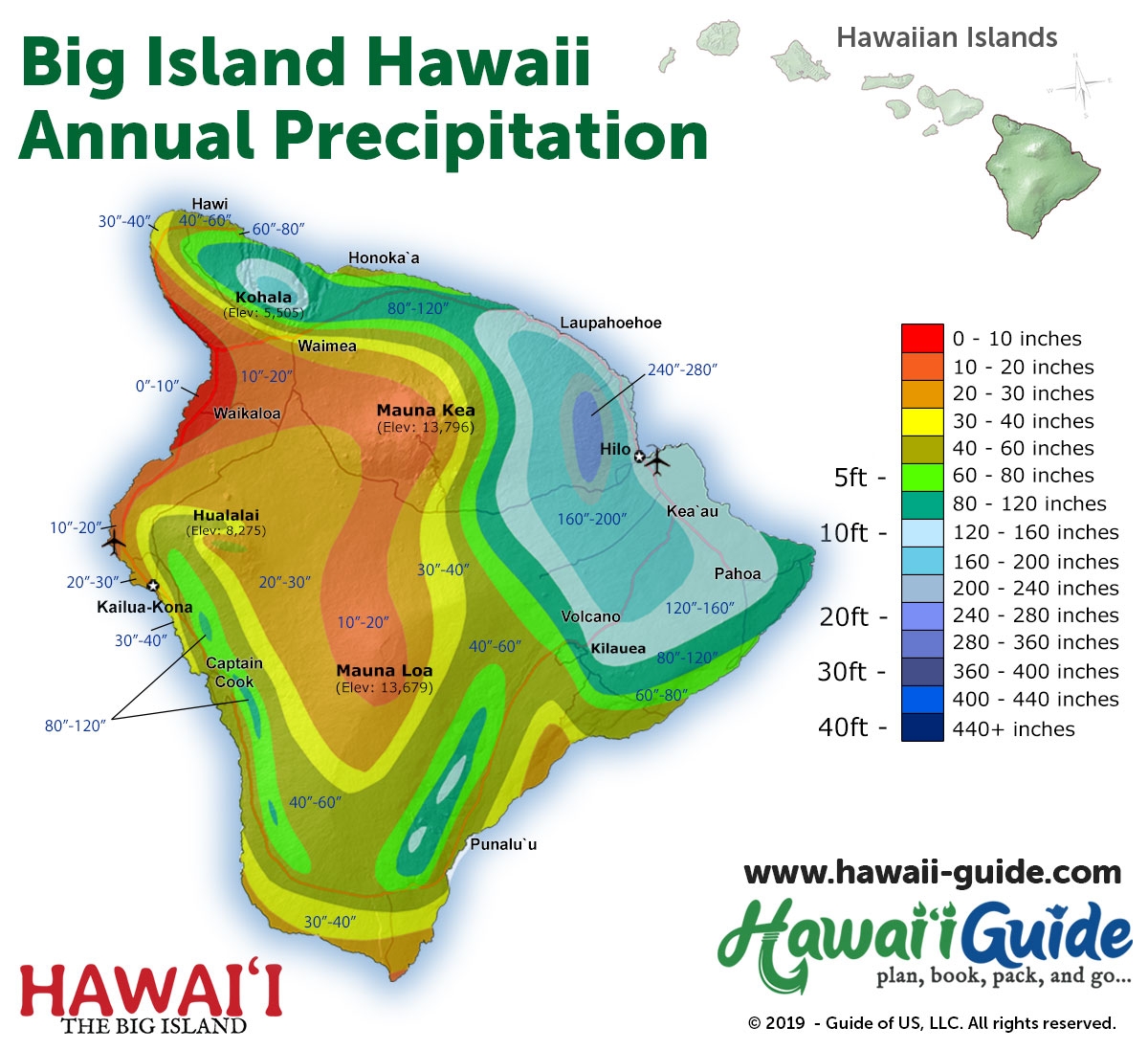 Big Island Hawaii Maps With Printable Road Map