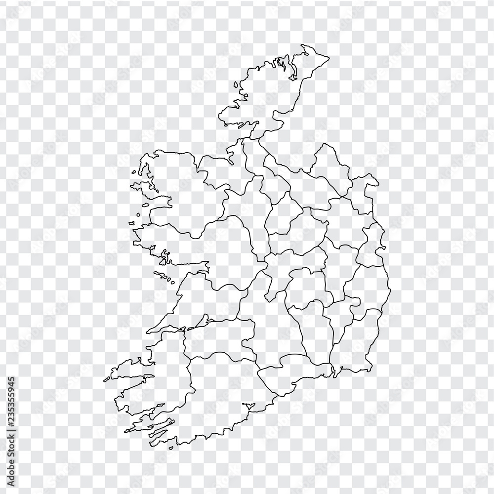 Blank Map Ireland High Quality Map Ireland With Provinces On 