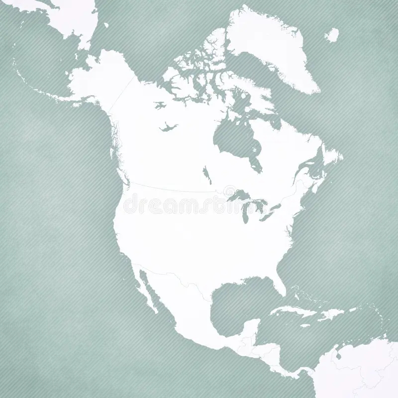 Blank Map North America Stock Illustrations 5 478 Blank Map 