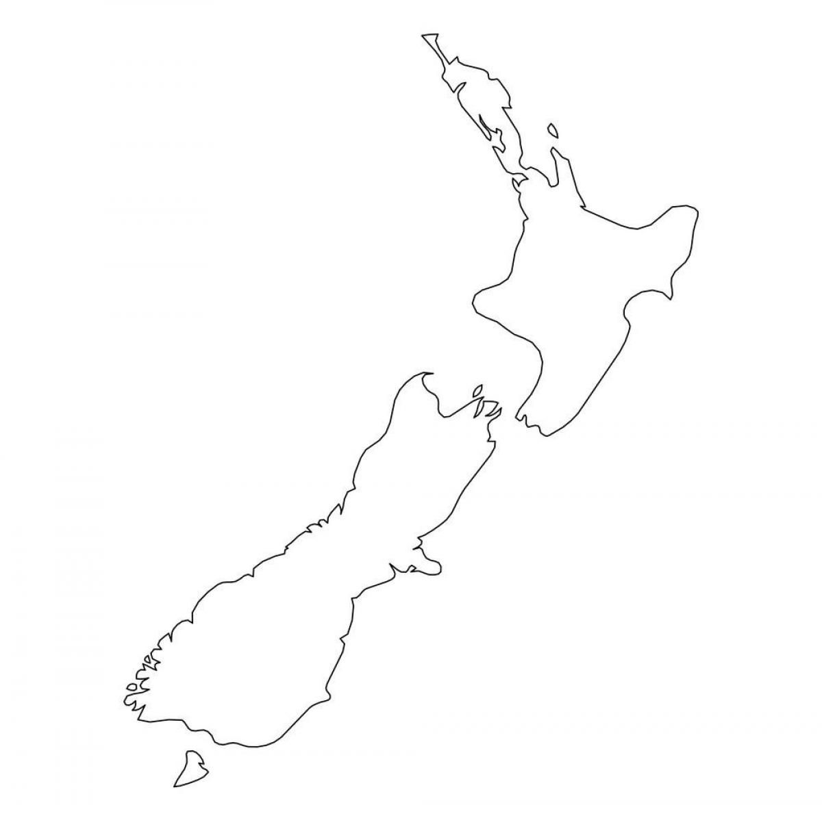Printable Map New Zealand