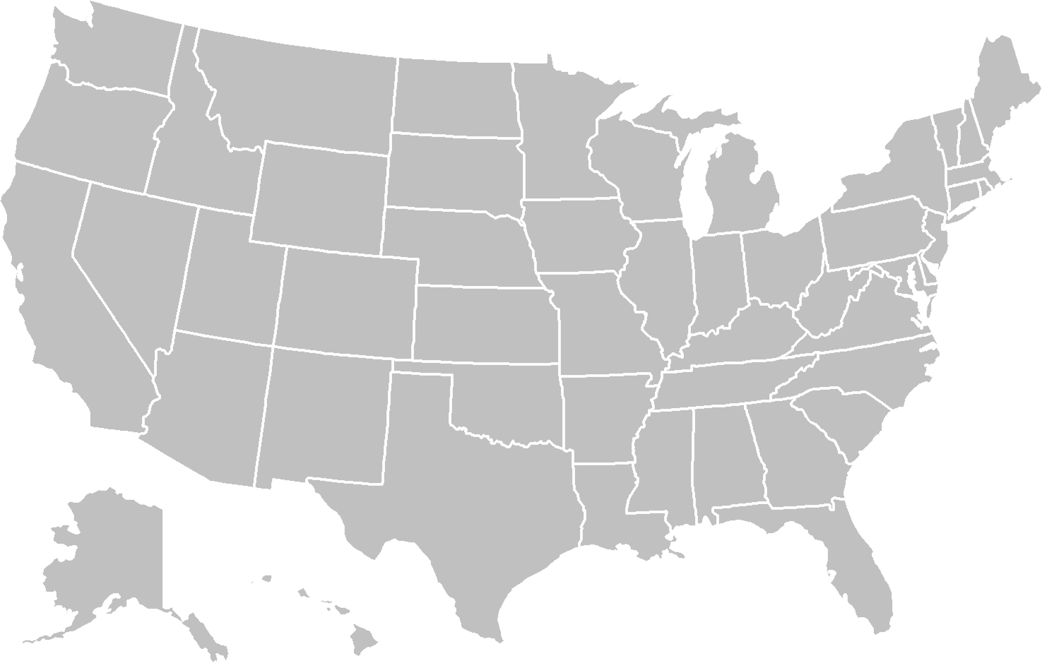 Blank US Map United States Outline Template Transparent PNG Blank US Map United States Outline Template Transparent PNG