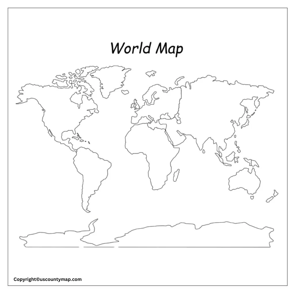 Blank World Map With Countries Borders U0026 Continents Worksheets Library Blank World Map With Countries Borders U0026 Continents Worksheets Library