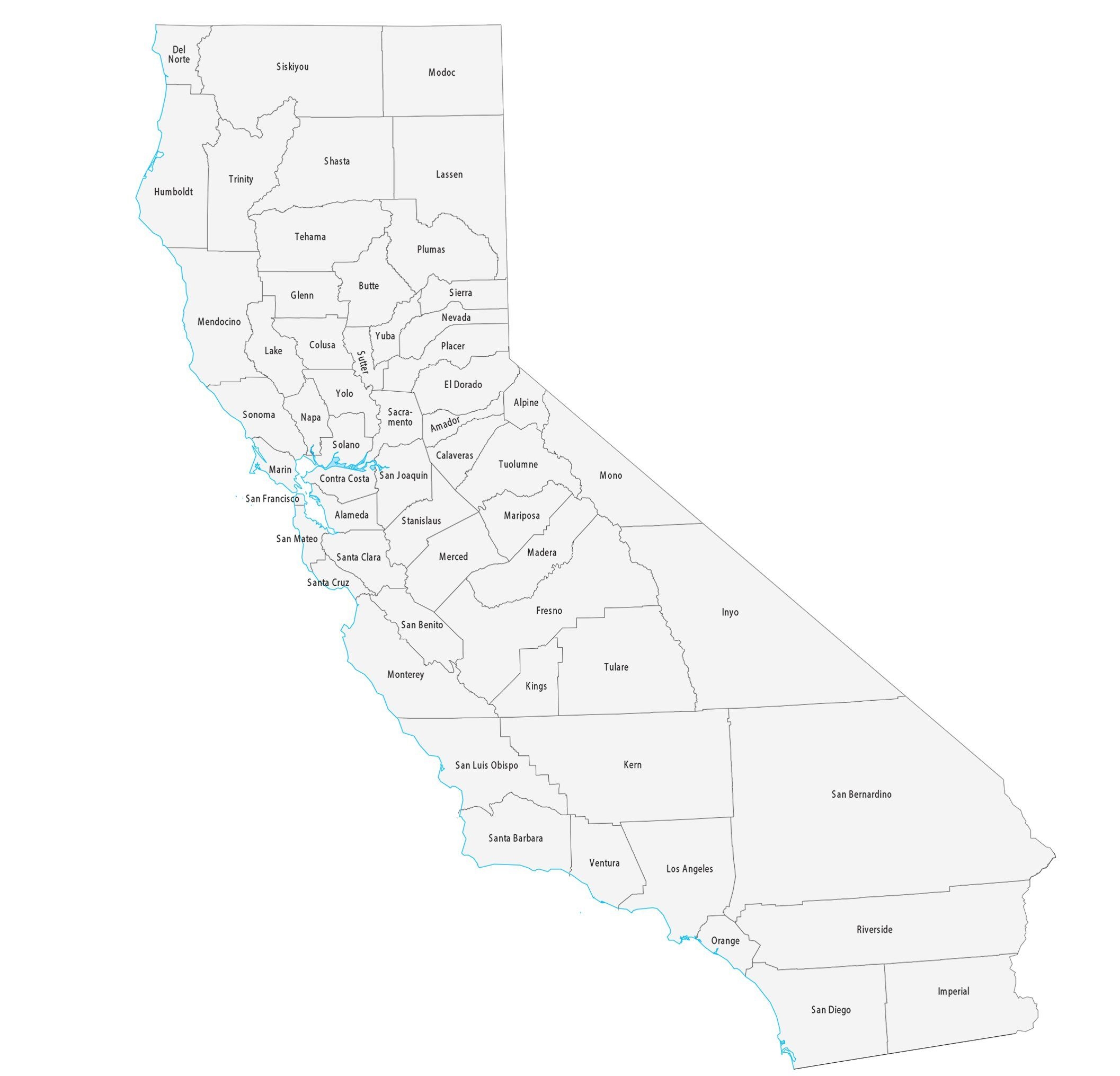 California County Map GIS Geography California County Map GIS Geography