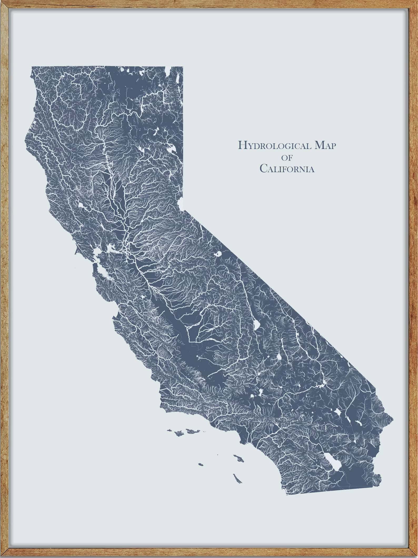California Lakes And Rivers Map Astounding Geography