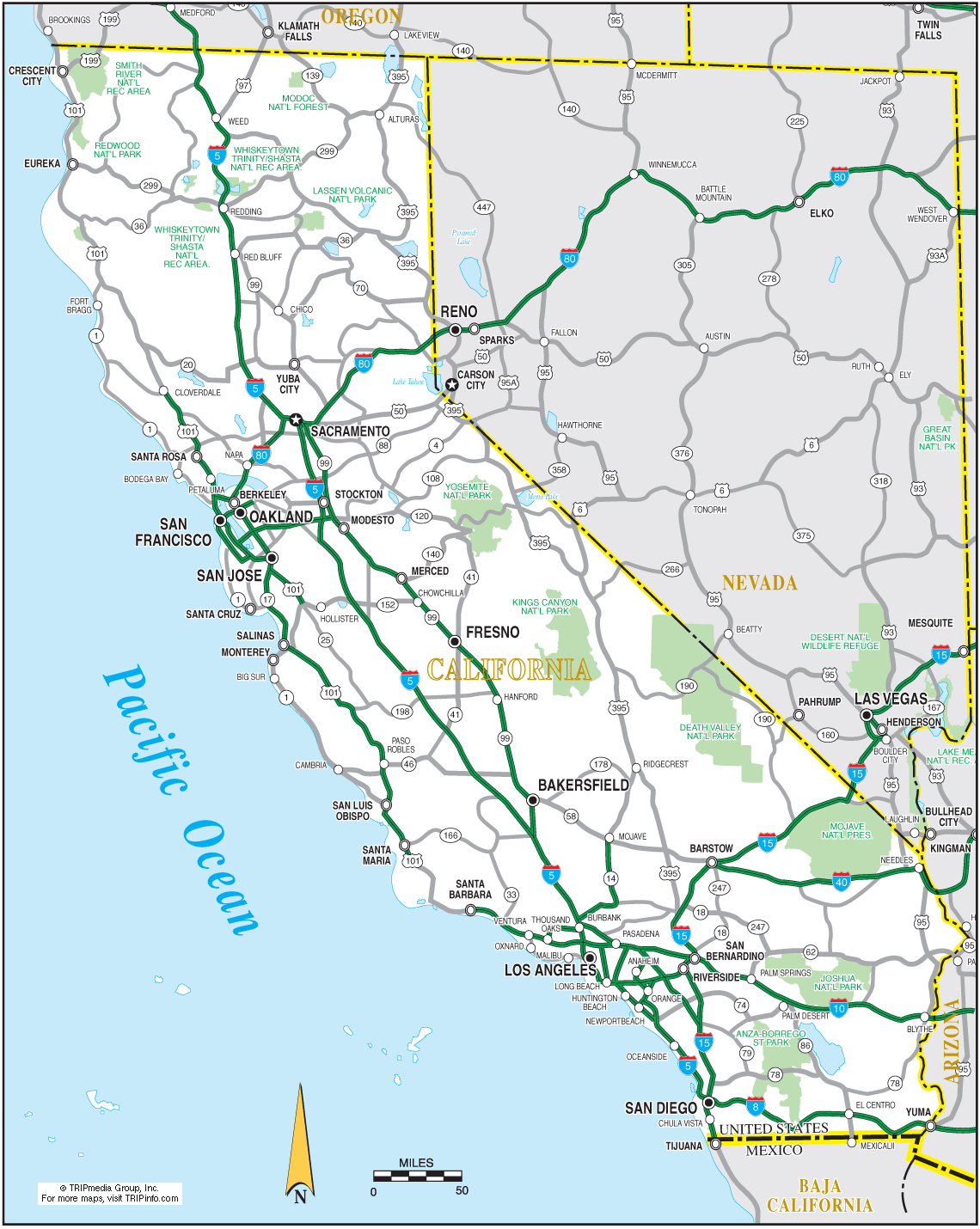 California Road Map Worksheets Library