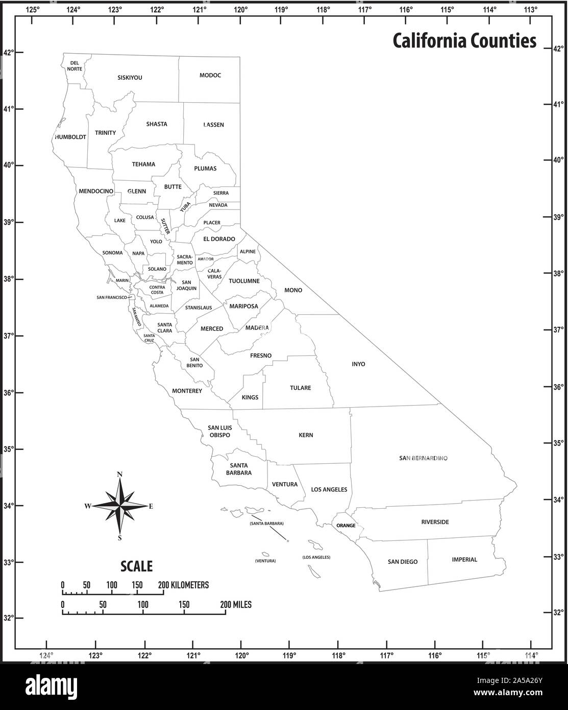 California State Outline Hi res Stock Photography And Images Alamy