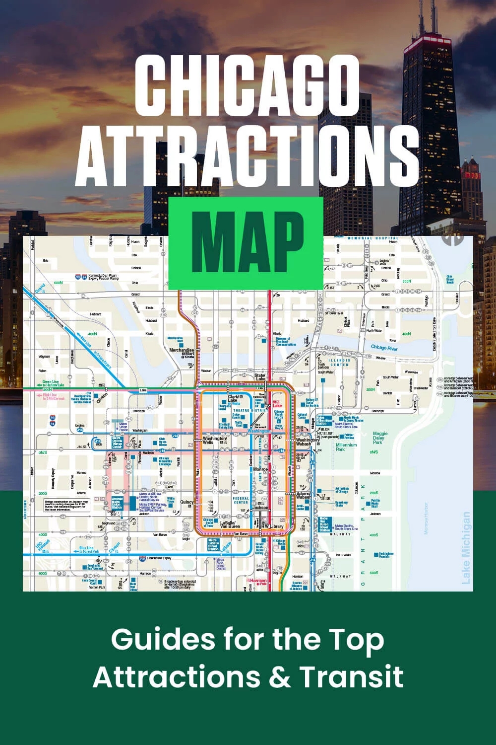 Chicago Attractions Map Guides For Top Attractions U0026 Transit 360 Chicago Chicago Attractions Map Guides For Top Attractions U0026 Transit 360 Chicago
