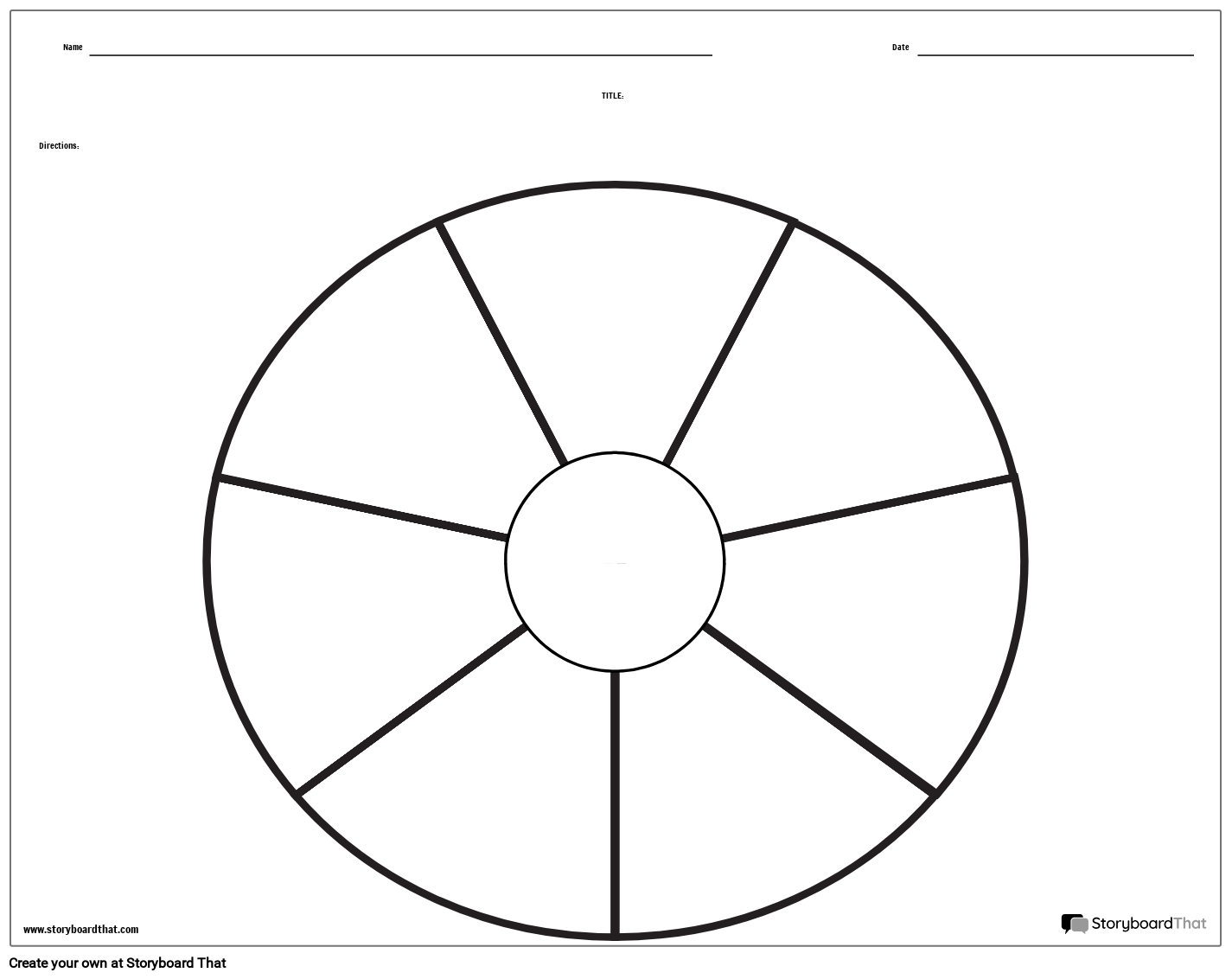 Circle Chart Maker Worksheets Storyboard That