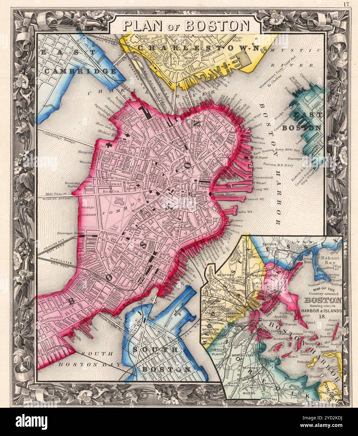 City Of Boston Map Hi res Stock Photography And Images Alamy