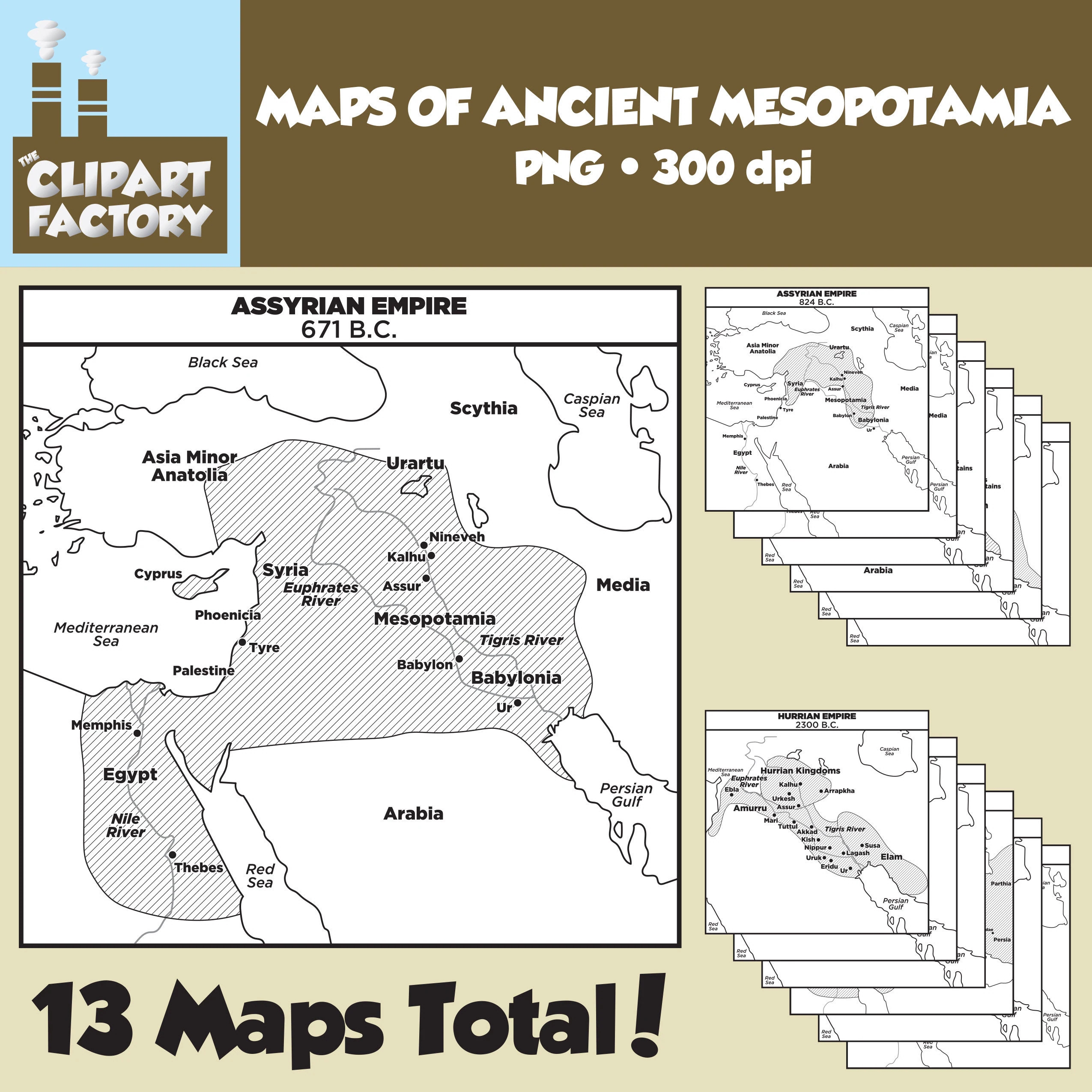 Clip Art Maps Of Ancient Mesopotamia Etsy Clip Art Maps Of Ancient Mesopotamia Etsy