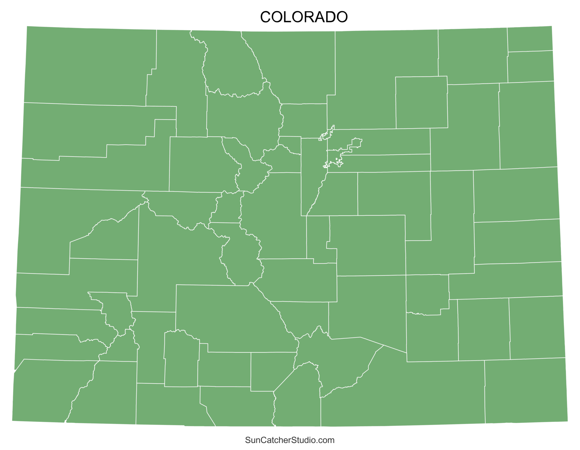 Printable Map Of Colorado