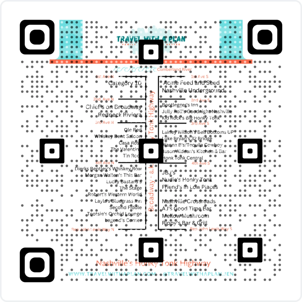 Complete Guide To Nashville Honky Tonks Printable Map Complete Guide To Nashville Honky Tonks Printable Map