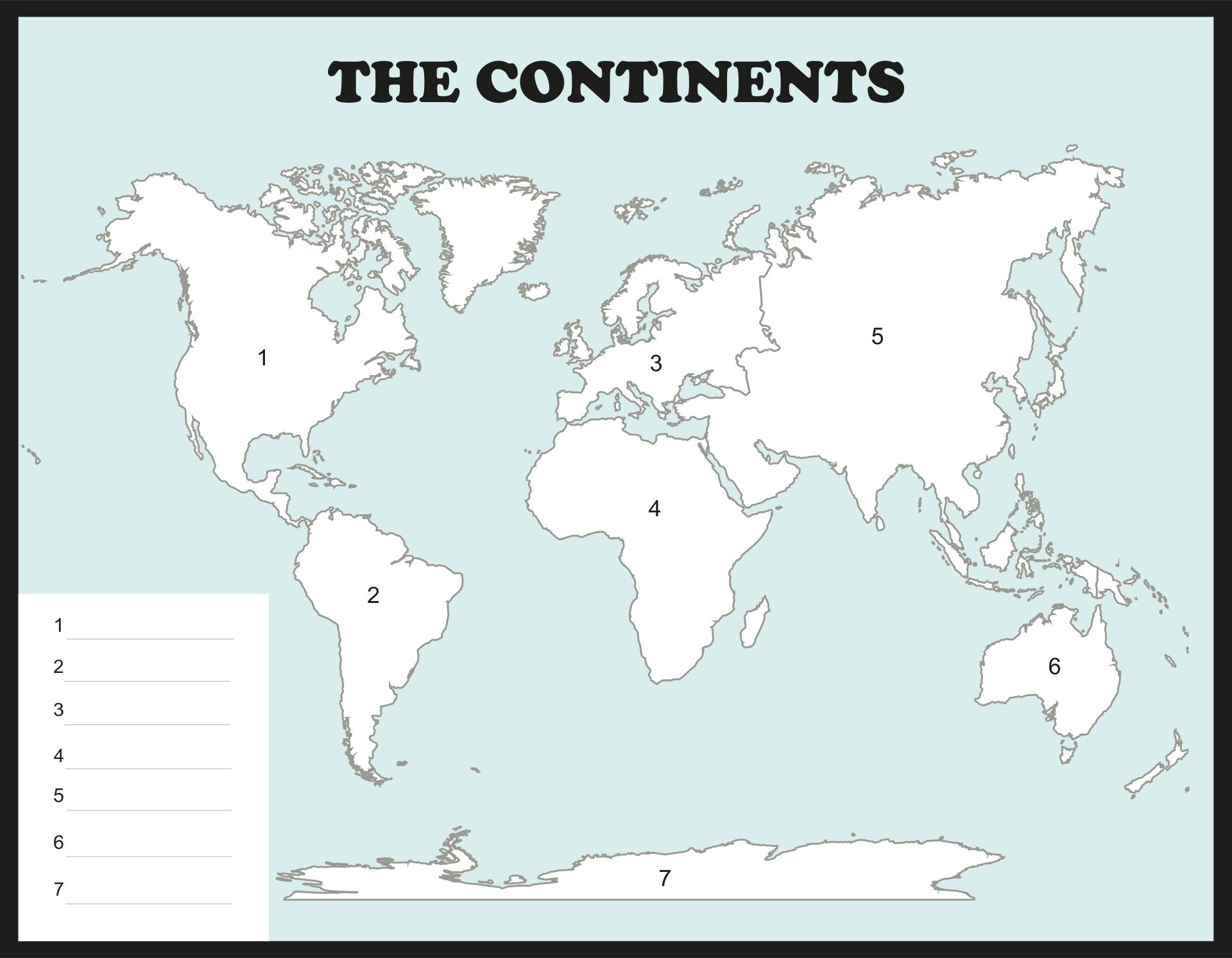 Continents And Oceans Map 10 Free PDF Printables Printablee Continents And Oceans Map 10 Free PDF Printables Printablee