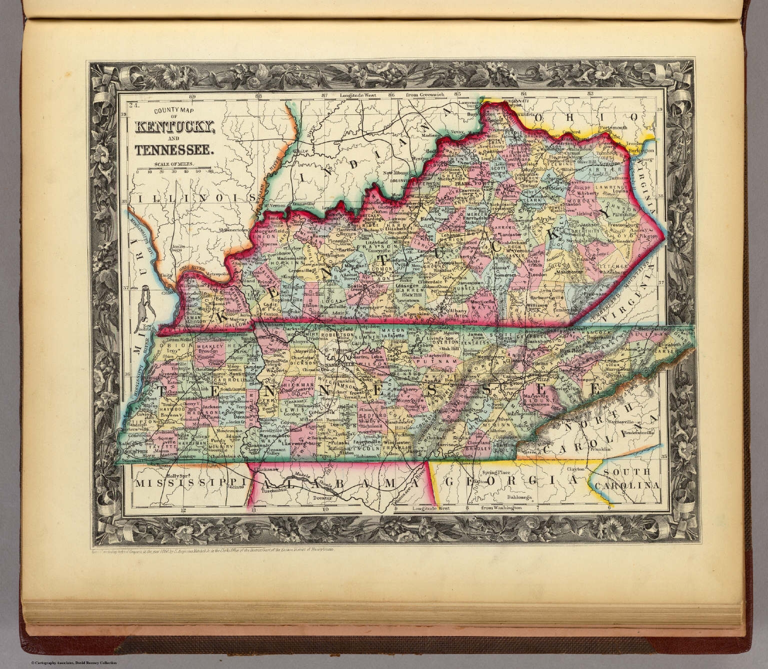 Kentucky Counties Map Printable