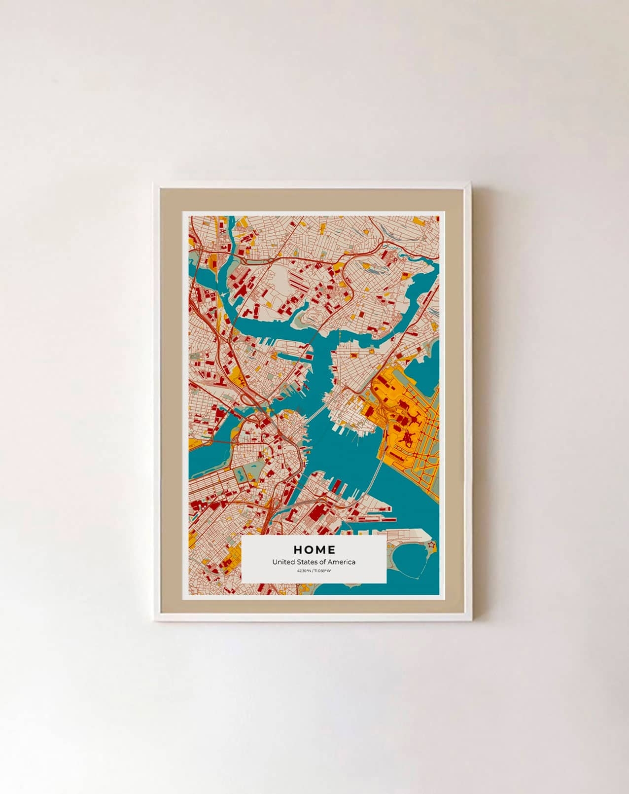 Custom City Map Prints U0026 Posters Personalized City Maps Craft U0026 Oak