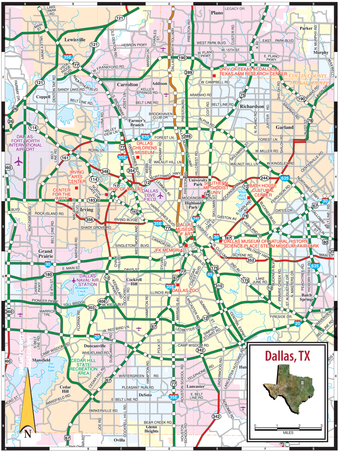 Dallas Road Map