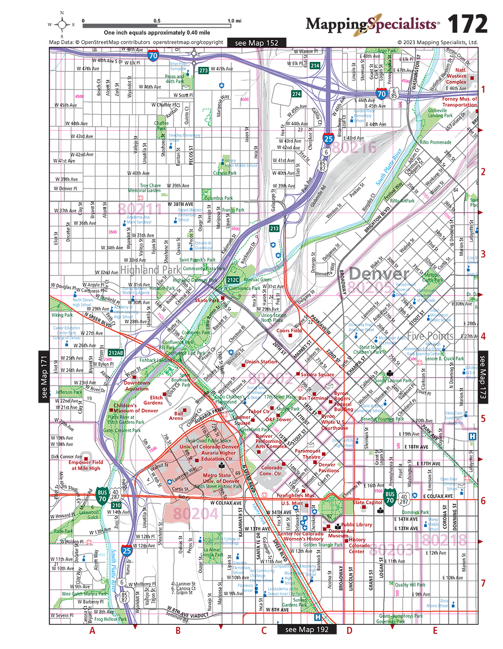 Denver Metro Area Street Atlas Mapping Specialists Limited