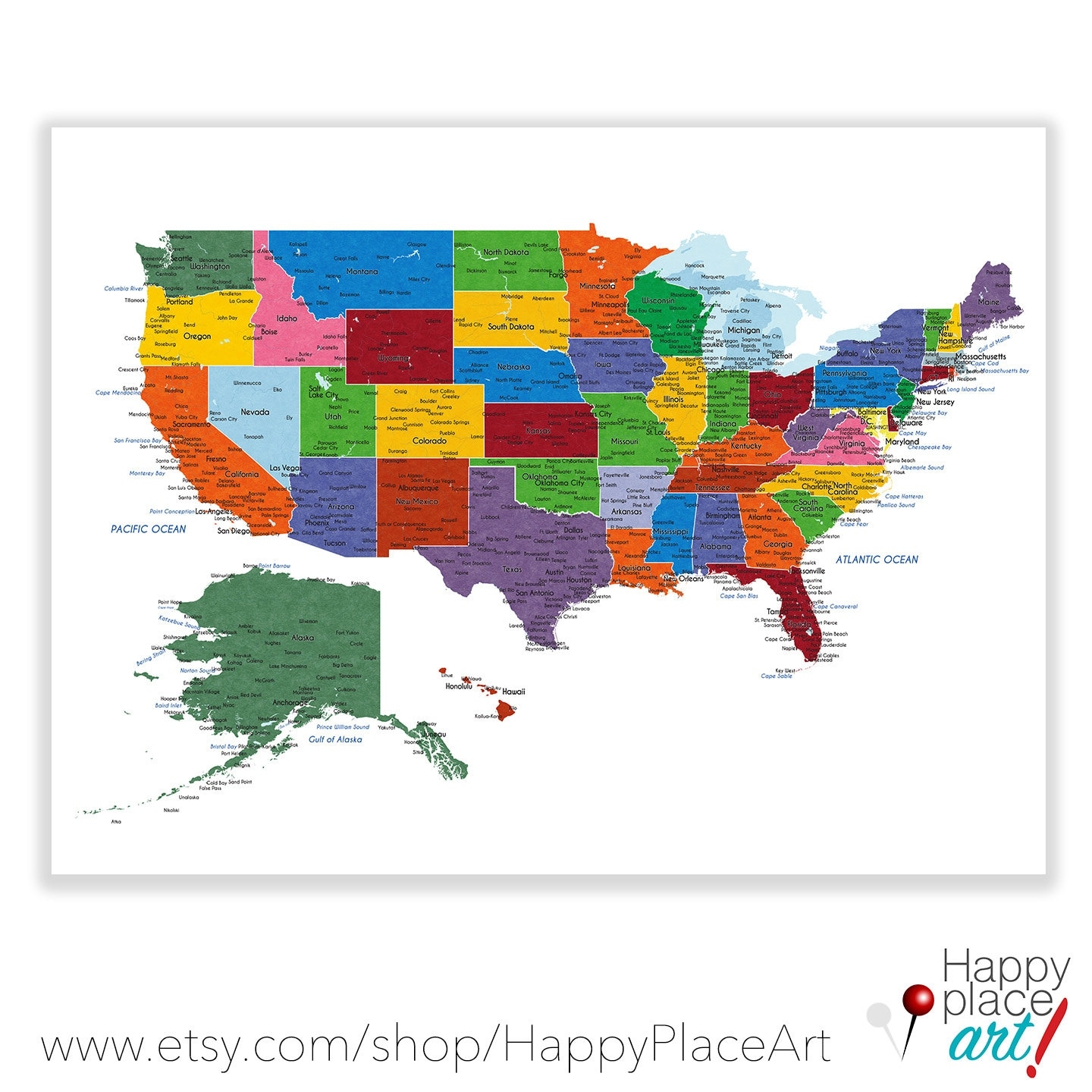 Large Printable Usa Map