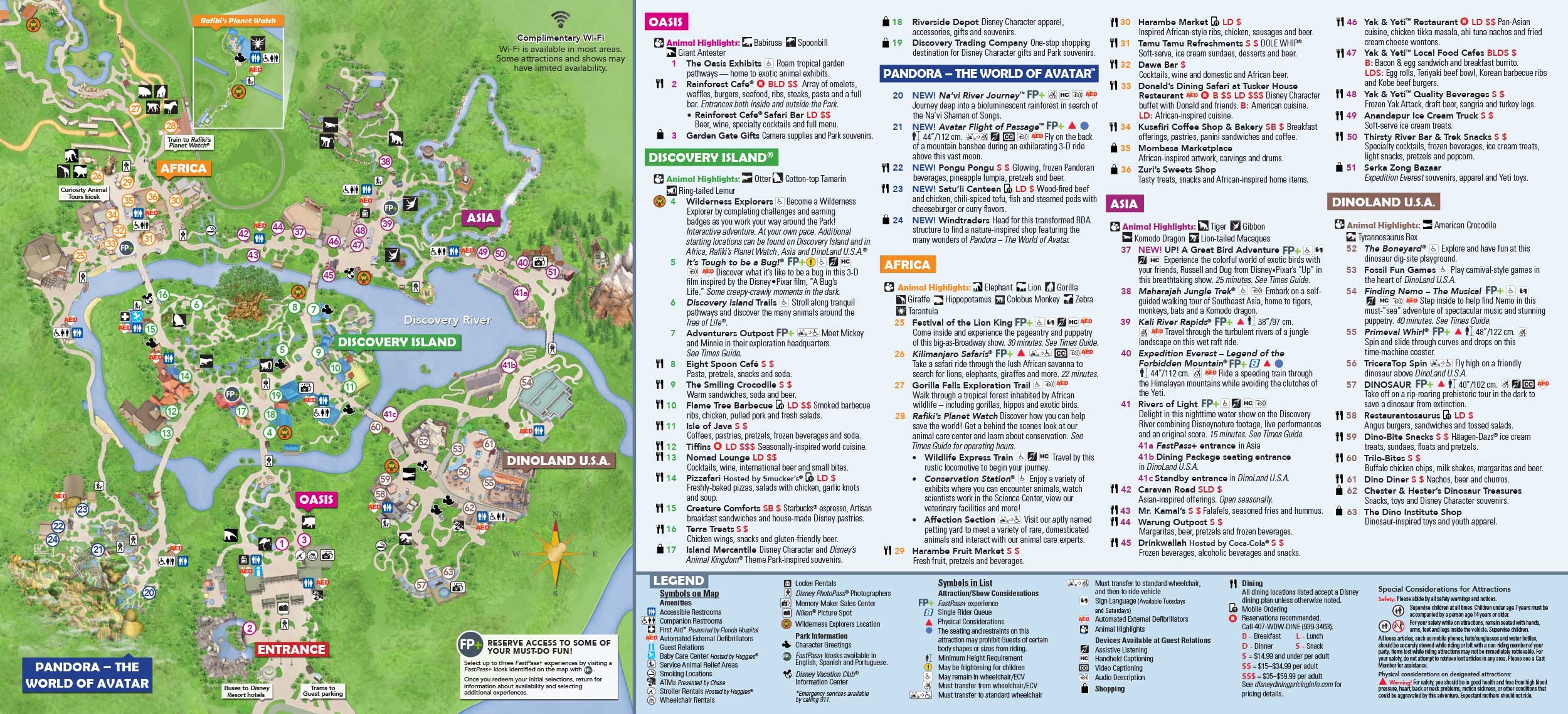 Animal Kingdom Map Printable