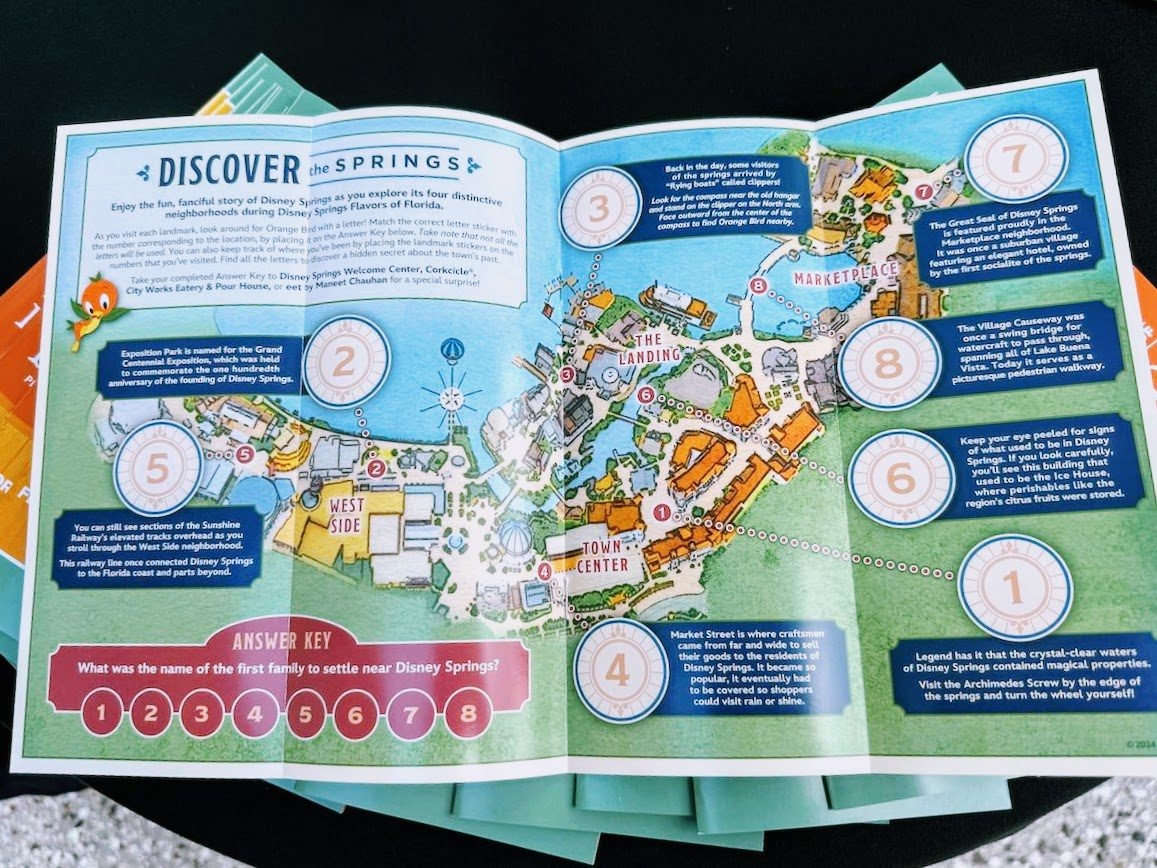 Disney Springs Printable Map