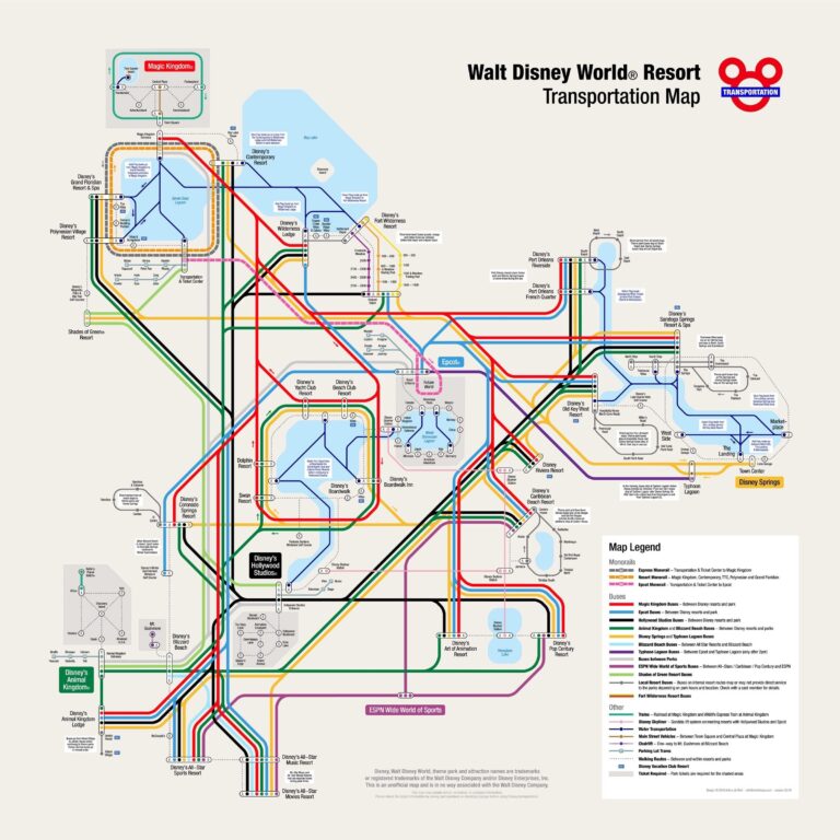 Disney Transportation Map R WaltDisneyWorld