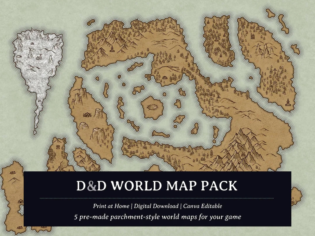 Dnd World Map Pack 5 World Maps Dnd Maps Etsy Dnd World Map Pack 5 World Maps Dnd Maps Etsy